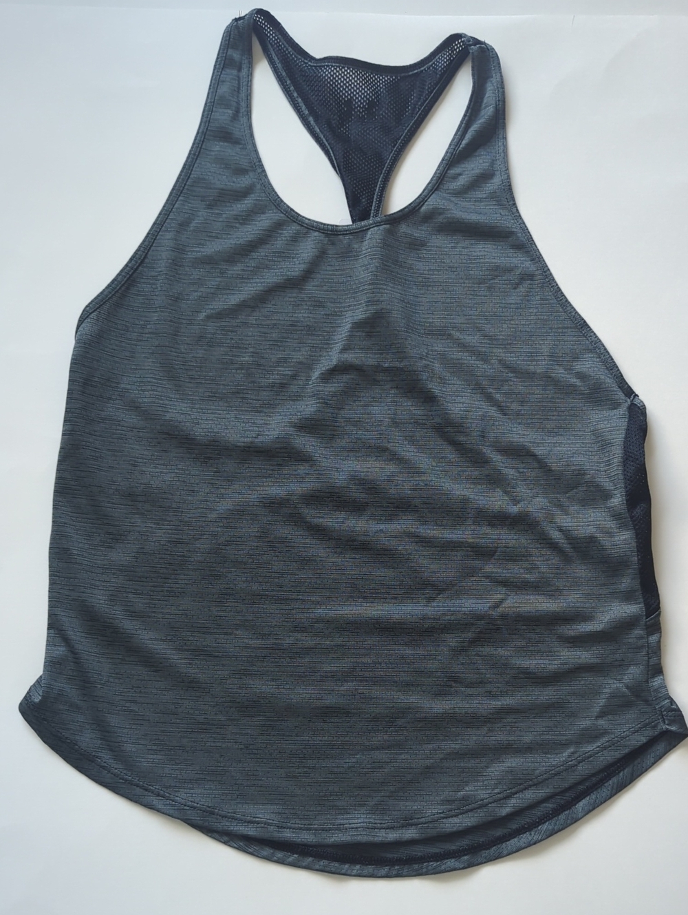 Under Armour Women's Gray Heathered Mesh Racerback Athletic Tank Top XS